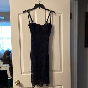 Black lace dress